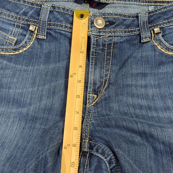 Ariat Jeans Women's 32L Blue Ruby Boot Cut Western Denim Cowgirl Rodeo Hemmed - Picture 10 of 16